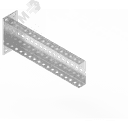 Консоль с опорой  115х40 L400 горячий цинк