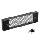 Защитный экран 3U, перфорированный 19 дюймов, черный RAL 9004 SYSMATRIX PS 0300.9000
