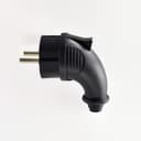 Вилка угловая 16А 2P+PE 220-240В IP44 каучук LEZARD 106-0400-0108/108