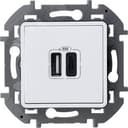 Зарядное устройство с двумя USB разьемами A C 240В/5В 3000мА INSPIRIA белый