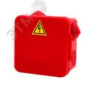 Коробка распределительная огнестойкая КРОПС-П1, IP54, габаритные размеры 100х100х50 мм, для кабелей сечением до 4 мм2, 4 клеммы КМ-профиль