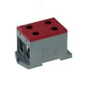 Клемма красная, 4 подключения 25-150мм 1000V 250/320А
