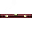 Уровень "Оптима", 3 глазка, красный корпус, фрезерованная рабочая грань, шкала 400 мм