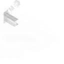 Консоль двойная 85х80 L100 (s:2) П-образная усиленная Сендзимир цинк