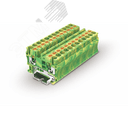 Клемма ТР 1-1 земля, сечение 6 мм. кв., желто-зеленая