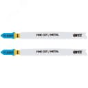 Полотна по алюминию и цвет.мет, HSS, фрезерованные зубья, 100/74 мм, переменный шаг (T123XF), 2 шт. 40929 FIT