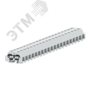 Клемма TB концевая 2-2 с бок. подключ. с защелк. ножками, светло-серая SUPU