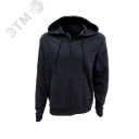 Толстовка мужская флисовая JOKER арт. JF-03 цв. черный (60-62) р.XXL