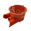 Подрозетник для полых стен 68х45, IP 20 с кабель-каналом, негорючая, ПВ-0, оранжевый GUSI Electric