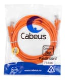 Патч-корд медный U/UTP кат.5е (3м) LSZH (оранжевый) Cabeus (PC-UTP-RJ45-Cat.5e-3m-OR-LSZH)