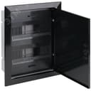 Щиток для скрытой проводки с металлической дверцей на 24 модуля черный IP40 (ЩРВ-24)