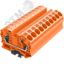 Клемма TP 1-1 проходная Push-in, сечение 16 мм. кв., оранжевая