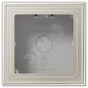 Коробка для накладного монтажа с негорючим основанием 1-я  для горизонтальной/вертикальной установки  в комплекте с рамкой  для установки устройств и накладок серии LS990  Материал- лакированный дуропласт  Цвет- нержавеющая сталь