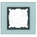 Рамка на 4 поста, S82N, серый - графит (стекло) Simon