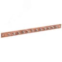 Шина заземления 483х25x3мм медь ШМТ М1 12 точек подключения М6