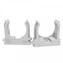 Крепеж-клипса для трубы 32 мм серая (уп.25шт)