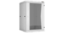 Настенный шкаф 19", 18U, стекло, 600х600, разборный, серый TLK TWC-186060-R-G-GY
