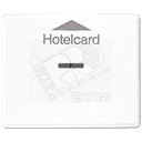 Накладка карточного выключателя  белая