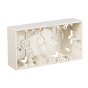 15 Коробка для наружного монтажа на 2 поста слоновая кость