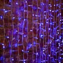 Гирлянда ДОЖДЬ занавес NeonNight 2х15м белый КАУЧУК IP67 360 LED СИНИЕ 237113