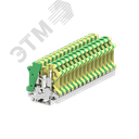 Клемма SUK 1-1 земля винтовая, сечение 6 мм. кв., желто-зеленая SUPU