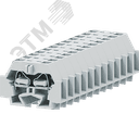 Клемма TB концевая 1-1 с бок. подключ. с защелк. ножками, светло-серая