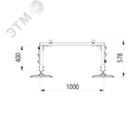 Опорная конструкция для установки оборудования TECHNORAPTOR FOOT 1000х3000