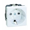 Розетка 2P+E Schuko со шторками, винтовой зажим, 16А 250В, S27, сл.кость Simon
