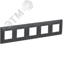 SKANDY Рамка 5-местная SK-F05T титан IEK