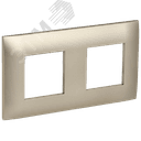 SKANDY Рамка 2-местная SK-F02Sh шампань IEK SK-M22-K37