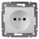 Розетка силовая Valena 2К на винтах 10/16 А 230/250 В белый Legrand 774416