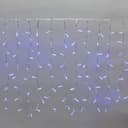 Гирлянда ДОЖДЬ занавес NeonNight 2х08м прозрачный ПВХ 160 LED СИНИЕ 235103
