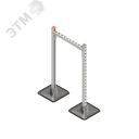 Опорная конструкция для горизонтальных прямоугольных воздуховодов и металлических лотков кабеленесущих систем TECHNORAPTOR STEELFOOT 500х1000