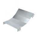 Крышка на угол вертикальный внутренний 45 градусов, 50х400 R900, горячеоцинкованная в комплекте с крепежными элементами исоединительными пластинами, необходимыми для монтажа