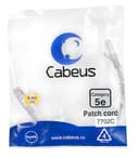 Патч-корд FTP, категория 5e, 0.3 м, экранированный, серый Cabeus PC-FTP-RJ45-Cat.5e-0.3m