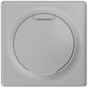 Розетка 1-м СП Florence 16А IP20 с заземл. с крышкой винтов. клеммы механизм сер. (1E10501302) OneKeyElectro 2172837