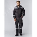 Костюм Титан СОП с капюшоном (ткань Смесовая,210) п к, темно-серый светло-серый, 44-46 170-176