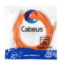 Патч-корд UTP, категория 5e, 5 м, неэкранированный, оранжевый Cabeus PC-UTP-RJ45-Cat.5e-5m-OR