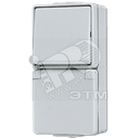 Розетка штепсельная SCHUKO накладная с выключателем IP44 JUNG