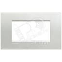 LivingLight Рамка прямоугольная 4 поста Серебро