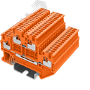 Клемма TP 2-уровневая, сечение 1,5 мм. кв., оранжевая