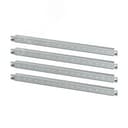 Горизонтальные дверные рейки для навесных корпусов, ширина правой створки двустворчатой двери 500 мм, 4 шт.