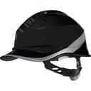 Каска защитная строительная DIAMOND VI WIND из ABC с вентиляцией цвет Черный