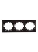 Рамка 3-м Mira горизонт. черн. бархат LEZARD 701-4200-148