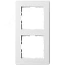 Рамка G-Flex 2-постовая, цвет белый глянцевый G1102W Jasmart