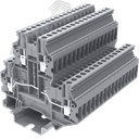 Клемма TU 2-уровневая винтовая, сечение 2,5 мм. кв., серая