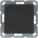 Выключатель одноклавишный 10A 250V~ с накладкой, цвет Антрацит