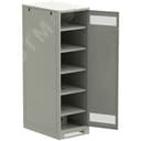 Шкаф LINEA B (пустой) 2000х600х950мм металлическая дверь серый
