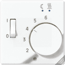 Накладка для регулятора подогрева пола   Серия A500  Материал- термопласт  Цвет- слоновая кость