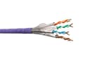 Кабель SFTP4 cat7 NETKO 4 пары 23 AWG BC экранированный 305м нгАHF LSZH малодымный не содержащий галогенов фиолетовый одножильный NETKO SFTP5299079B
